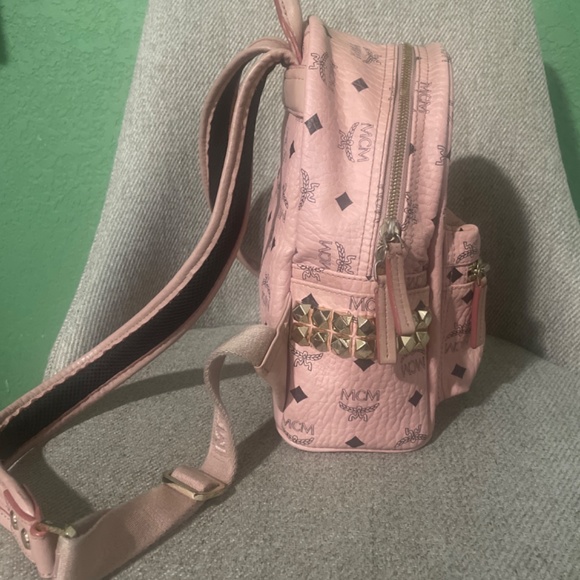Small Pink MCM backpack